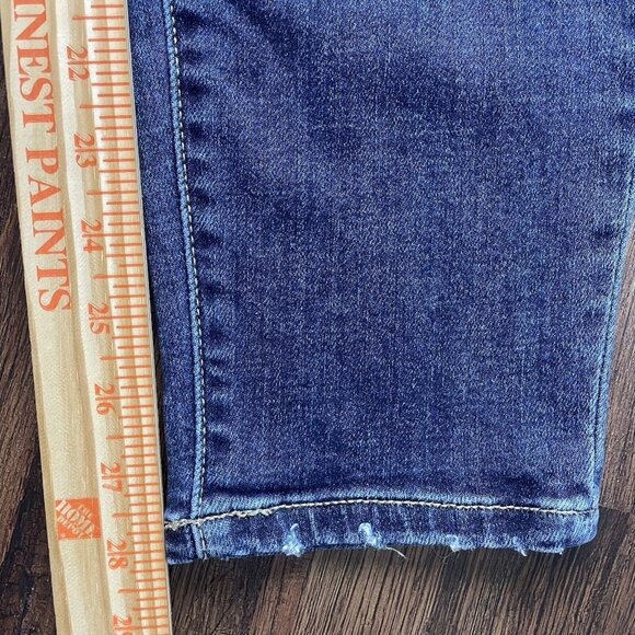 Judy Blue Boyfriend Fit Jeans Women Size 0/24 Mid Rise Dark Wash - Picture 8 of 11